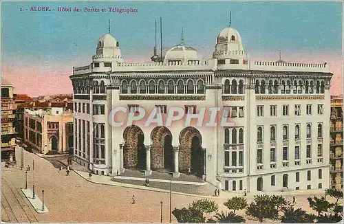 Cartes postales Alger Hotel des Postes et Telegraphes