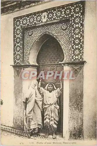 Cartes postales Porte d'une Maison Mauresque