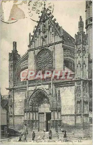 Ansichtskarte AK Clamecy L'Eglise St Martin Le Porche