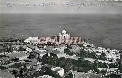 Moderne Karte Alger Vue panoramique de Notre Basse d'Affrique