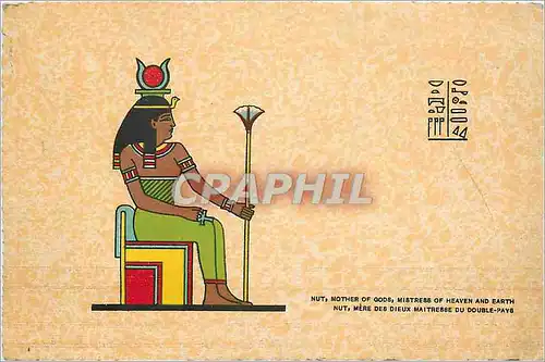 Cartes postales Nut Mere des Dieux Maitresse du Double Pays