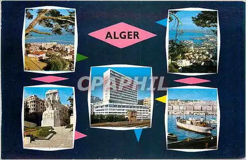 Cartes postales Alger Souvenir d'Alger