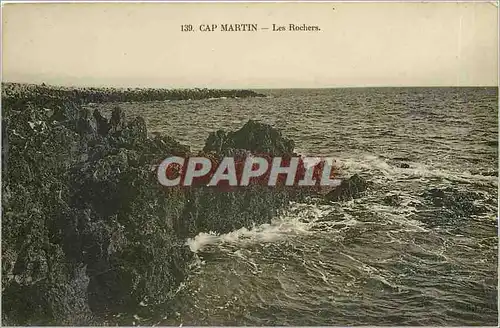 Cartes postales Cap Martin Les Rochers