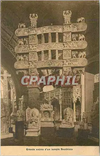 Cartes postales Grande entree d'un temple Boudhiste