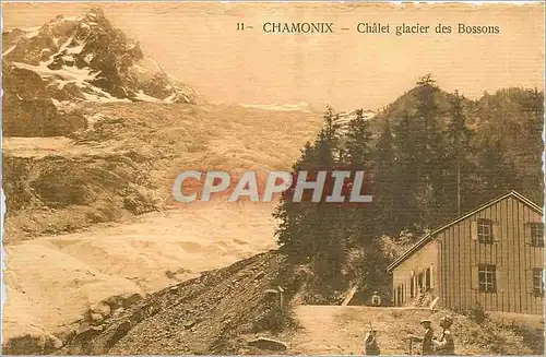 Ansichtskarte AK Chamonix Chalet glacier des Bossons