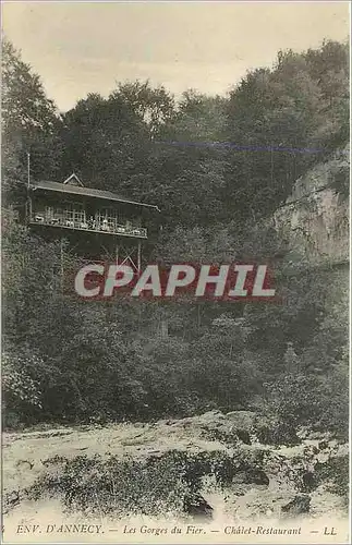 Ansichtskarte AK Env d'Annecy Les Gorges du Fier Chalet Restaurant