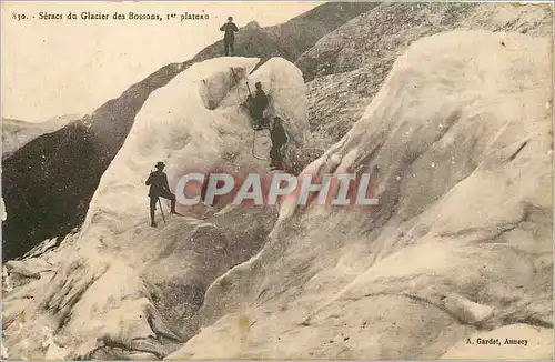 Ansichtskarte AK Seracs du glacier des Bossons Alpinismes