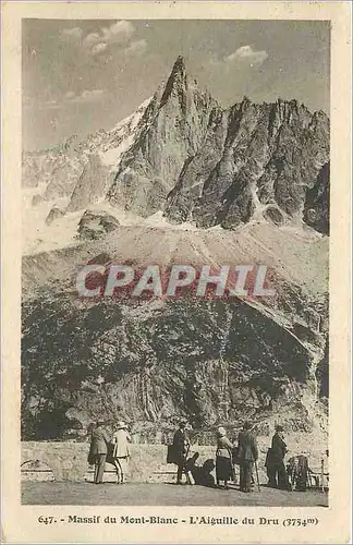 Cartes postales Massif du Mont Blanc L'Aiguille du Dru