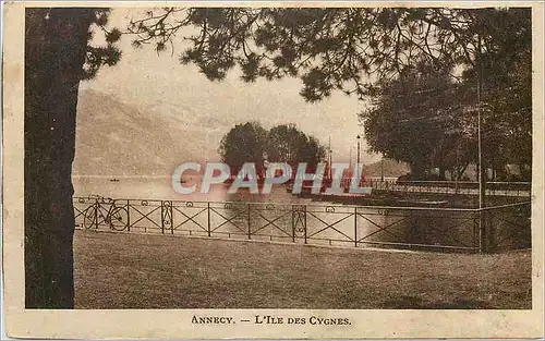 Ansichtskarte AK Annecy L'Ile des Cygnes