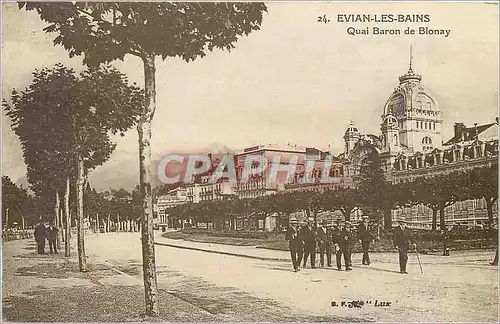 Ansichtskarte AK Evian les Bains Quai Baron de Blonay