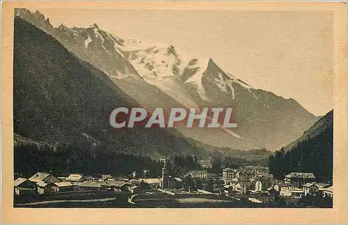 Ansichtskarte AK Argentiere Hte Savoie Vue Generale et le Mont Blanc