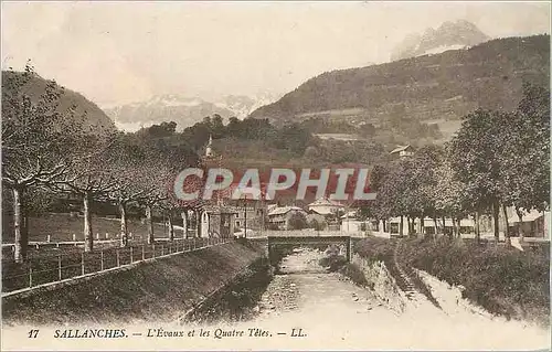 Cartes postales Sallanches L'Evaux et les Quatre Tetes