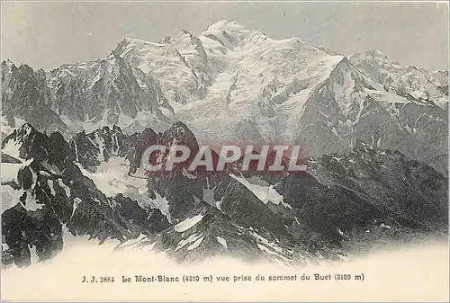 Cartes postales Le Mont Blanc vue prise du Sommet du Buet