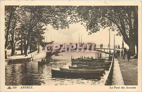 Cartes postales Annecy Le Pont des Amours