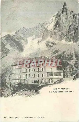 Cartes postales Montanvert et Aiguille du Dru