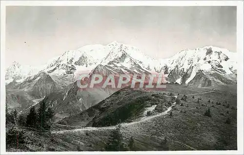 Cartes postales Le Col d'Arbois et la Chaine du Mt Blanc