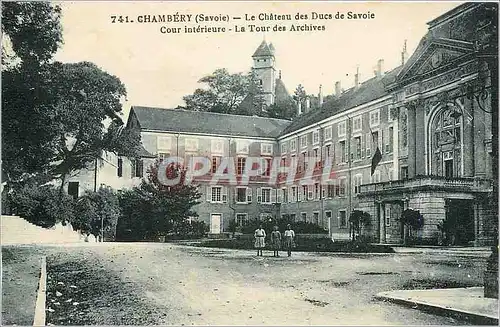 Ansichtskarte AK Chambery Savoie Le Chateau des Ducs de Savoie Cour interieure La Tour des Archives