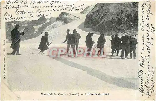 Ansichtskarte AK Massif de la Vanoise Savoie I Glacier du Dard