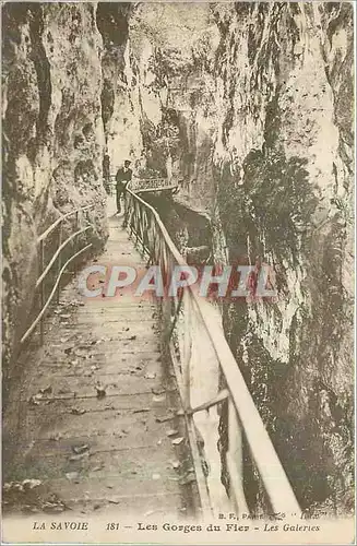 Ansichtskarte AK La Savoie Les Gorges du Fier Les Galeries