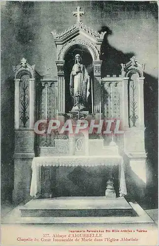 Cartes postales Abbaye d'Aiguebelle Chapelle du Coeur Immaculee de Marie dans l'Eglsie Abbatiale