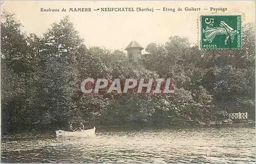 Cartes postales Environs de Mamers Neufchatel Sarthe Etang de Guibert Paysage