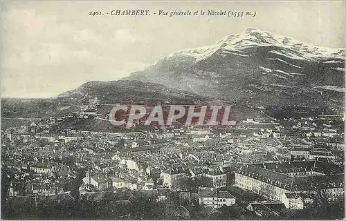 Ansichtskarte AK Chambery Vue Generale et le Nivolet