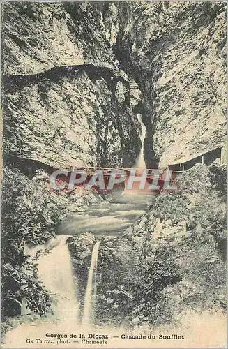 Cartes postales Gorges de la Diozaz Cascade du Soufflet Chamonix