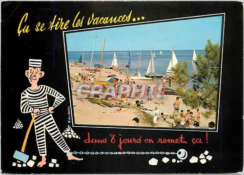 Cartes postales moderne Cu se Aire Les Vacances dans jours on remet ca