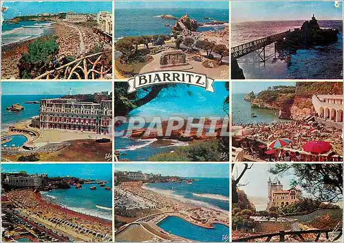 Cartes postales moderne Biarritz Basses Pyrenees de gauche a droite
