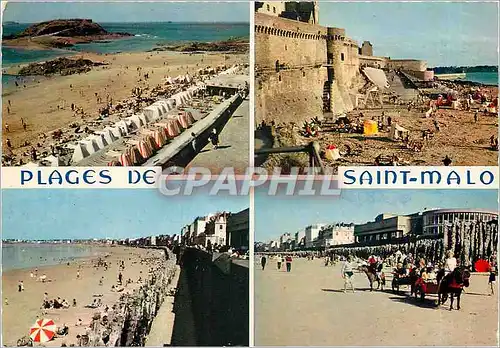 Cartes postales moderne Plages de Saint Malo