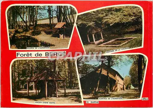 Moderne Karte Foret de Berce Sarthe