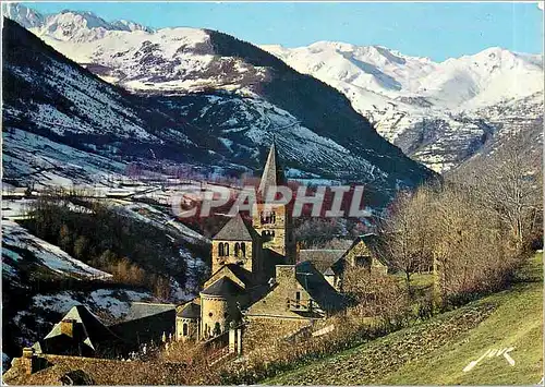 Moderne Karte Environs de Luchon Route de Peyresourde St Aventin au fond Les Agudes