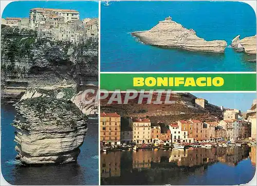 Cartes postales moderne Panorama de la Corse Bonifacio Le quartier de la marine