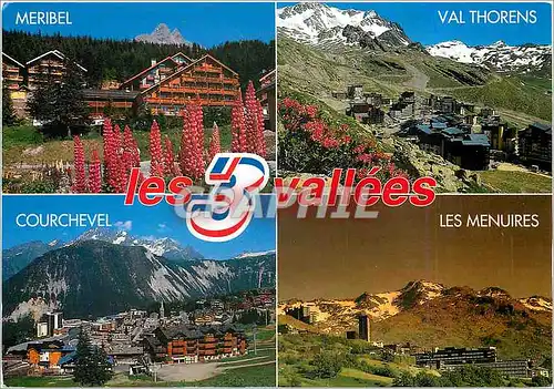 Moderne Karte Vallee de la Tarentaise Les 3 Vallees