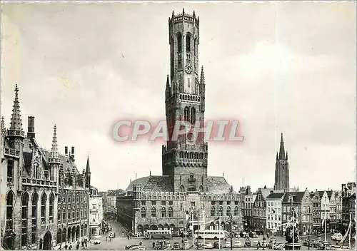 Cartes postales moderne Bruges Beffroi et Grand Place