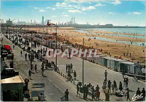Cartes postales moderne La Cote d'Opale Malo les Bains Dunkerque La digue promenade et la plage vers Dunkerque
