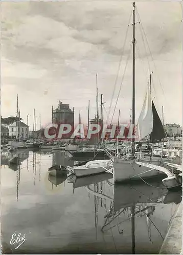 Moderne Karte La Rochelle Ch Mme Vue sur les Bassins au fond les Tours