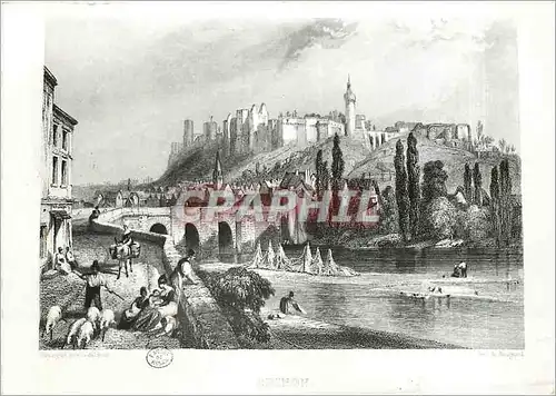 Cartes postales moderne Chinon L et L Cravure romantique