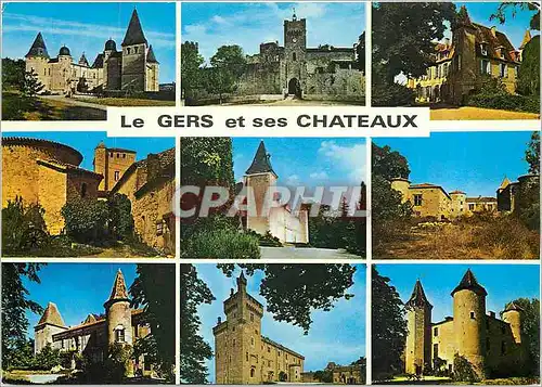 Moderne Karte Le Gers et ses Chateaux