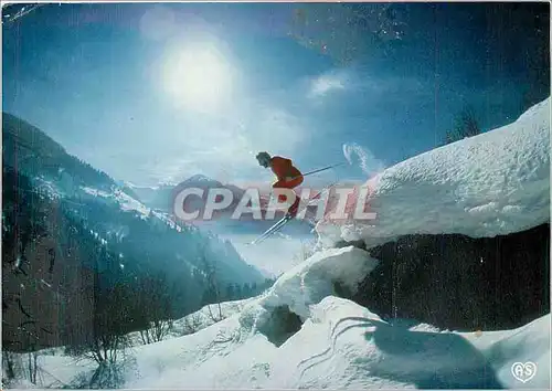 Cartes postales moderne Comment sauter d'un toit couvert de neige