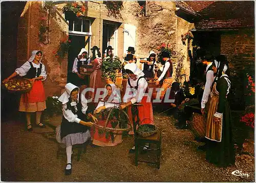 Moderne Karte Marsannay La Cote Cote d'Or Costumes et Folklore de Bourgogne Les Amis de la Cote rue du Rocher