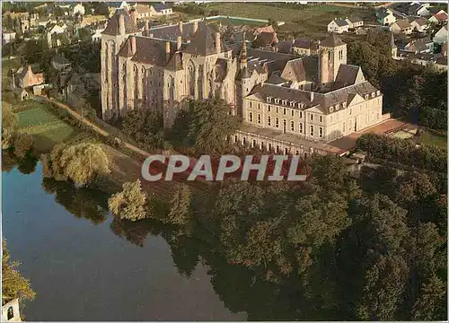 Cartes postales moderne Abbaye Saint Pierre de Solesmes Sarthe Vue aerienne prise du N O