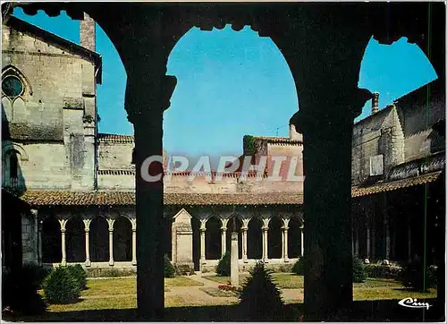 Moderne Karte St Emilion Gironde Cloitre de la Collegiale