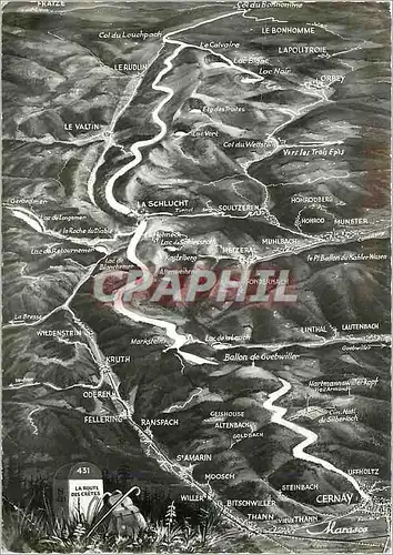 Cartes postales Routes des Cretes de Cernay au Col du Bonhomme