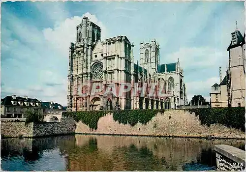 Ansichtskarte AK Evreux Eure La Cathderale et le Miroir d'eau