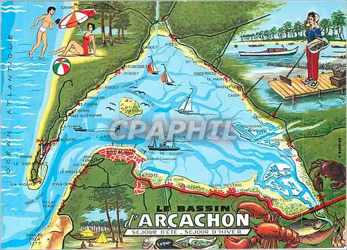 Cartes postales moderne Le Bassin d'Arcachon Sejour d'Ete Sejour d'Hiver