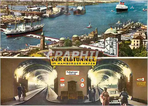 Cartes postales moderne Der Elbtunnel im Hamburger Hafen