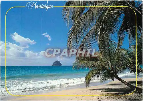 Cartes postales moderne Martinique Plage et roched du Diamant
