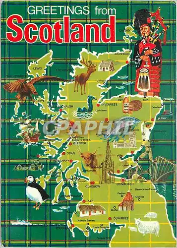 Cartes postales Greetings from Scotland