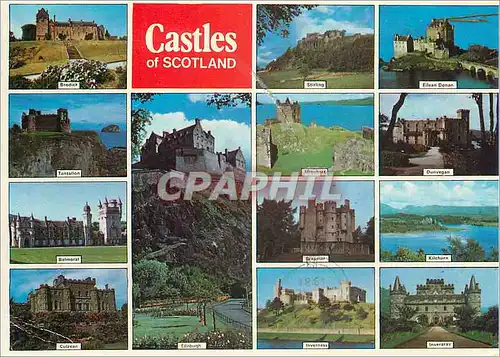 Cartes postales Castles of Scotland
